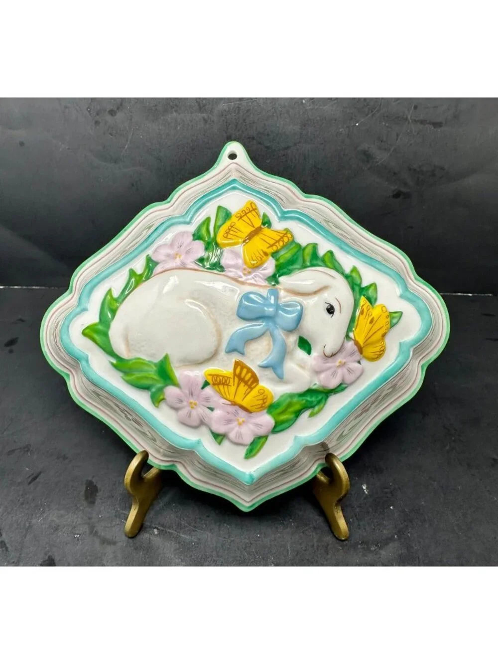 LE CORDON BLEU LAMB Bow Porcelain Mould Wall Decor Kitchen Home Franklin Mint